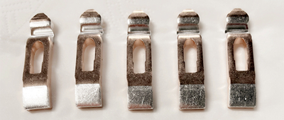 Sølvkontakter brugt til sporvognskontrol