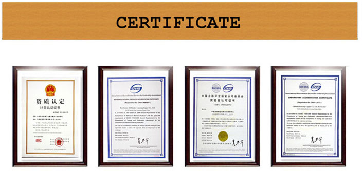 Messing tubular nit certificate